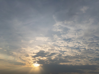 dramatic sky with clouds