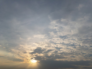 dramatic sky with clouds