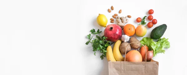 Foto op Plexiglas Verse groenten Achtergrond van gezonde voeding