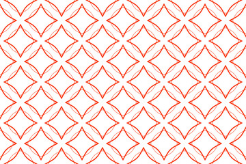 Naklejka premium Seamless geometric pattern design illustration. Background texture. In red, white colors.
