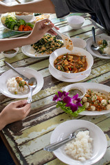 dining time with friend