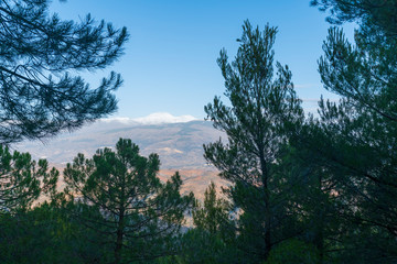 Obraz na płótnie Canvas Sierra Nevada mountain range in Spain