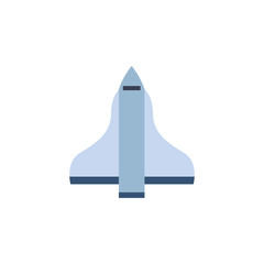 space rocket launcher flat style icon