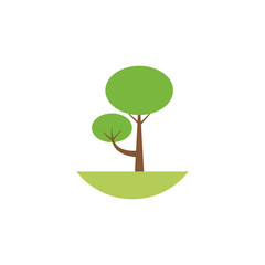 tree with branches flat style