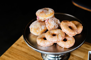 Donuts on a plate