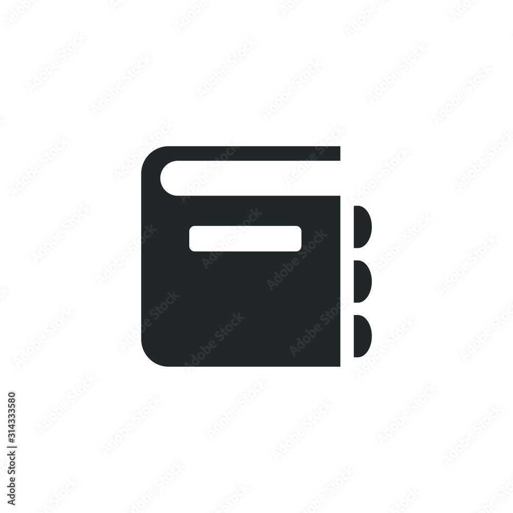 Poster book icon template color editable. book symbol vector sign isolated on white background illustration