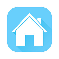 Blue house icon