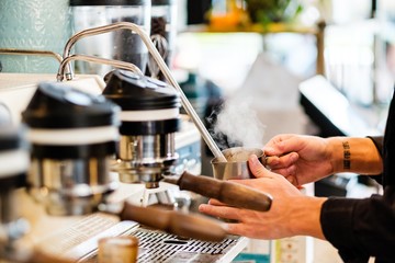 Barista working in coffee shop