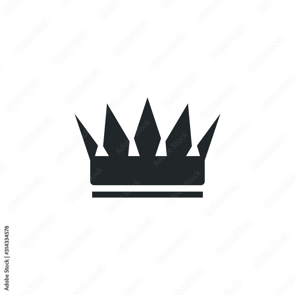 Poster crown icon template color editable. crown symbol vector sign isolated on white background illustrati