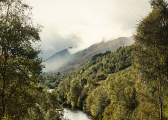 View over glen affric