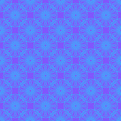 Seamless pattern on the violet background