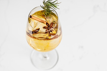 Craft cocktail on a bar