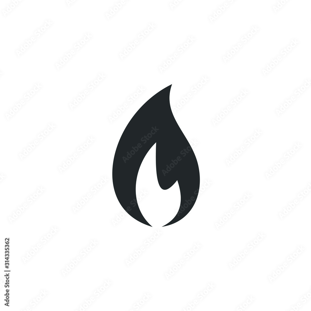 Poster fire flames icon template color editable. fire flames symbol vector sign isolated on white backgroun