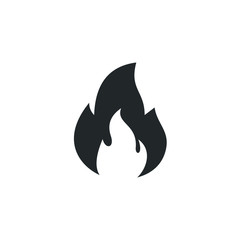 Fire flames icon template color editable. Fire flames symbol vector sign isolated on white background illustration for graphic and web design.