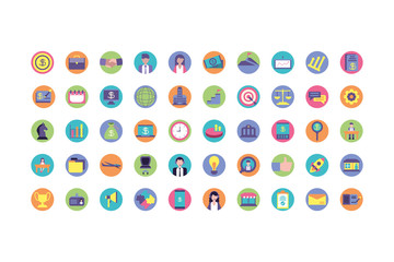 Isolated business icon set vector design
