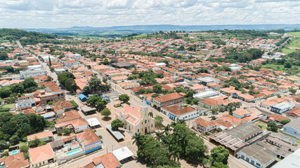 Fototapeta na wymiar Aerial view of the Arceburgo city, Minas Gerais / Brazil.