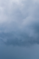 Rain storm clouds before the storm in the middle of summer