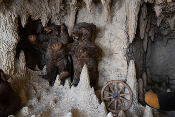 Tischdekoration im Restaurant für eine Hochzeit / table decorations in a restaurant for a wedding