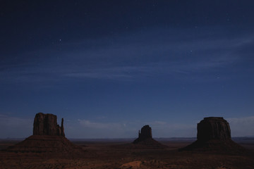 Nuit étoilée à Monument Valley