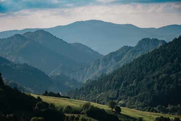 Fototapeta na wymiar Summer mountain landscape in Slovakia, travel concept
