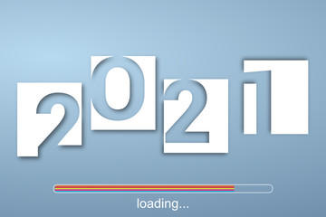 2021 - happy new year 2021 loading bar