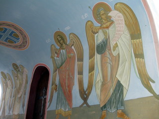 vector illustration of virgin mary and jesus