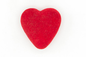 Obraz premium heart-shaped clothes in white background