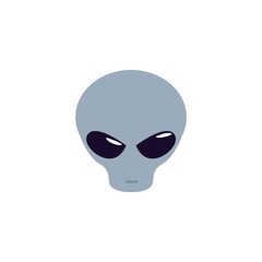 space alien flat style icon