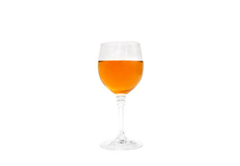 glass of wine isolated on a white background.