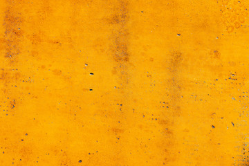 Yellow painted concrete flooring surface as background