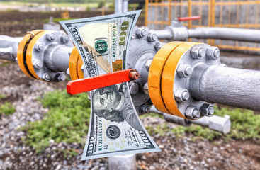Control valve for crude oil and american dollars banknote