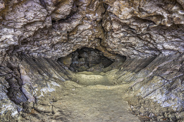 Gallery in the karst cave