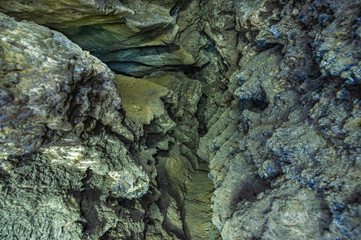 Gallery in the karst cave