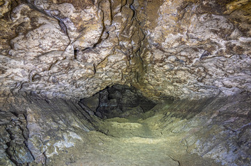 Gallery in the karst cave