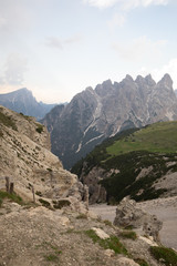 Dolomites Mountains in Italy mountain range panorama 