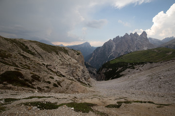 Dolomites Mountains in Italy mountain range panorama 