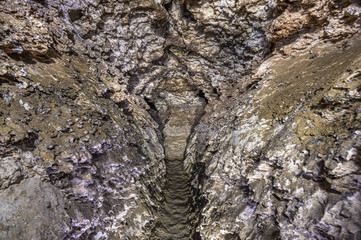 Gallery in the karst cave