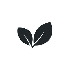 leaf ecology nature icon template color editable. leaf symbol vector sign isolated on white background illustration for graphic and web design.