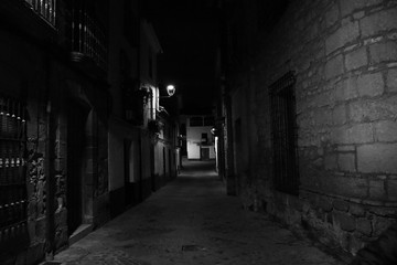 Obraz premium ULICE W CZARNO-BIAŁYM