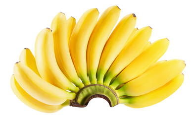 banana bunch isolated on a white background © Iurii Kachkovskyi