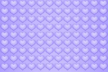  Fondo morado con corazones morado de San Valentín.