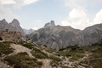 Dolomites Mountains in Italy mountain range panorama 
