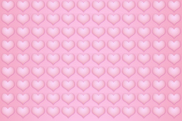 Fondo rosa con corazones rosas de San Valentín.