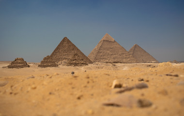 Obraz na płótnie Canvas the pyramids of giza
