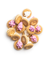 Sweet mini dessert cookies.