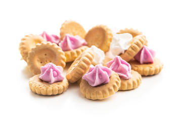 Sweet mini dessert cookies.