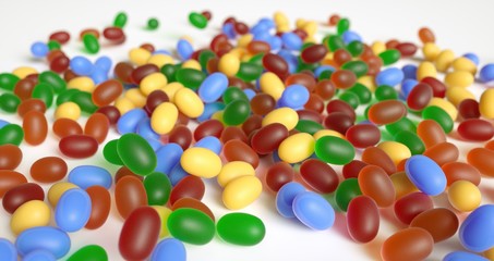 Fototapeta na wymiar Jelly beans
