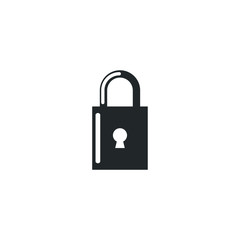 lock icon template color editable. Password security symbol vector sign isolated on white background illustration for graphic and web design.