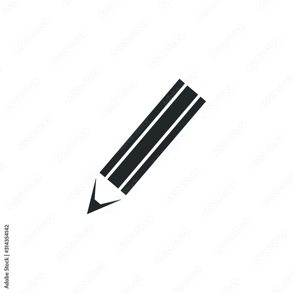 Aufkleber pencil icon template color editable. edit symbol vector sign isolated on white background illustrati