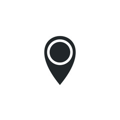 Map pins icon template color editable. pin point symbol vector sign isolated on white background illustration for graphic and web design.